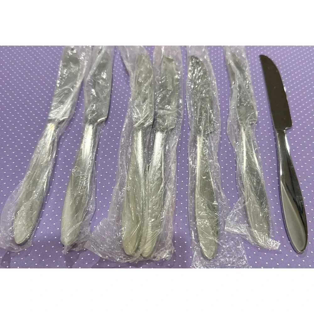 Oneida‎ Simmer Dinner Knifes Knife Stainless Steel Flatware Set Of 7 NEW